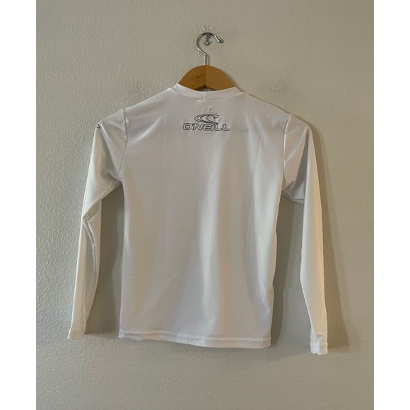 O'Neill Youth Basic Skins 50+ Long-Sleeve Sun Shirt Rash Guard Size 10 White - Picture 3 of 10